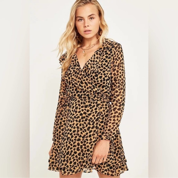 Free People Frenchie leopard print wrap dress - Picture 4 of 8